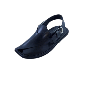 black peshawari chappal